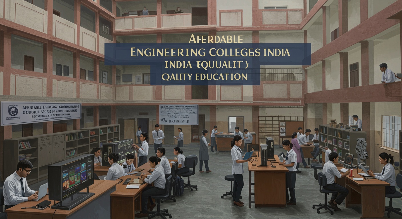 Affordable Engineering Colleges in India with Quality Education illustration