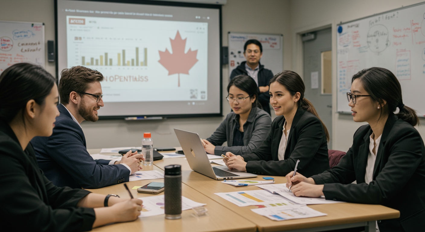 Business Management Essentials: Colleges in Canada illustration