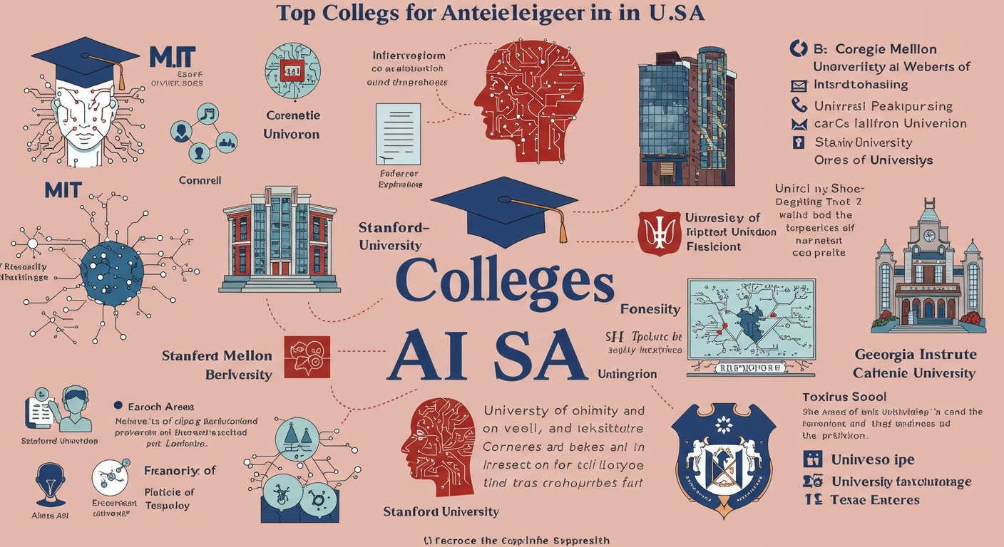 Top Colleges for Artificial Intelligence in the USA illustration