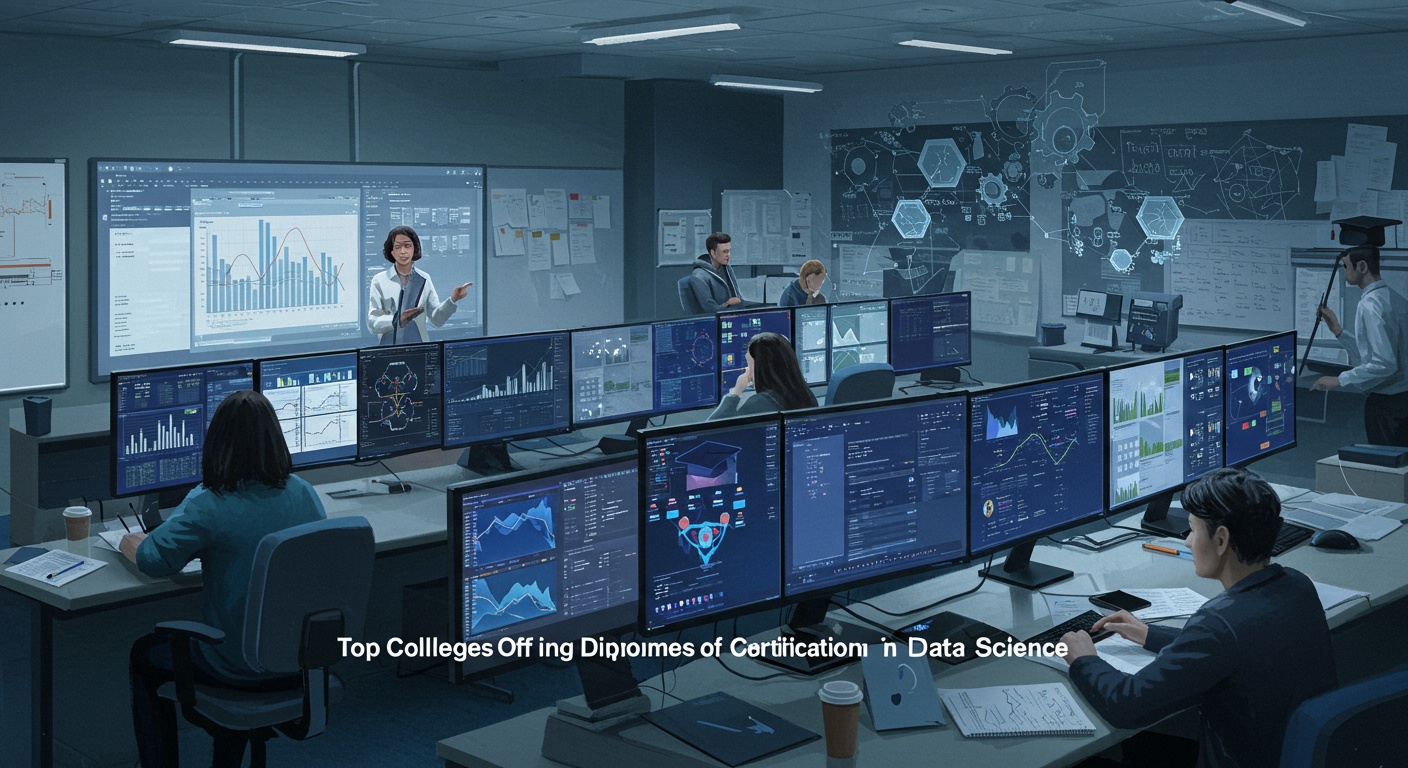 Top Colleges Offering Diplomas or Certifications in Data Science illustration