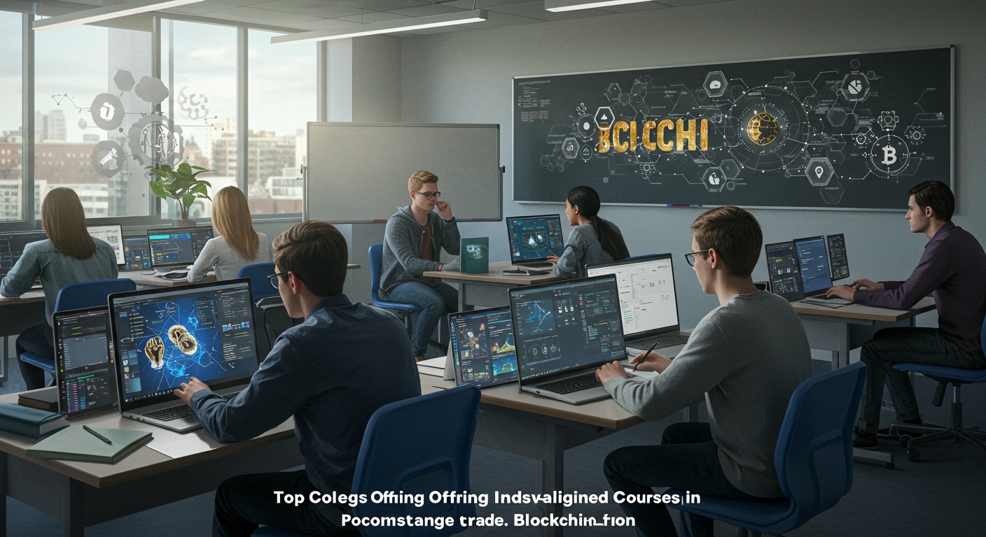 Top Colleges Offering Industry-Aligned Courses in Blockchain illustration