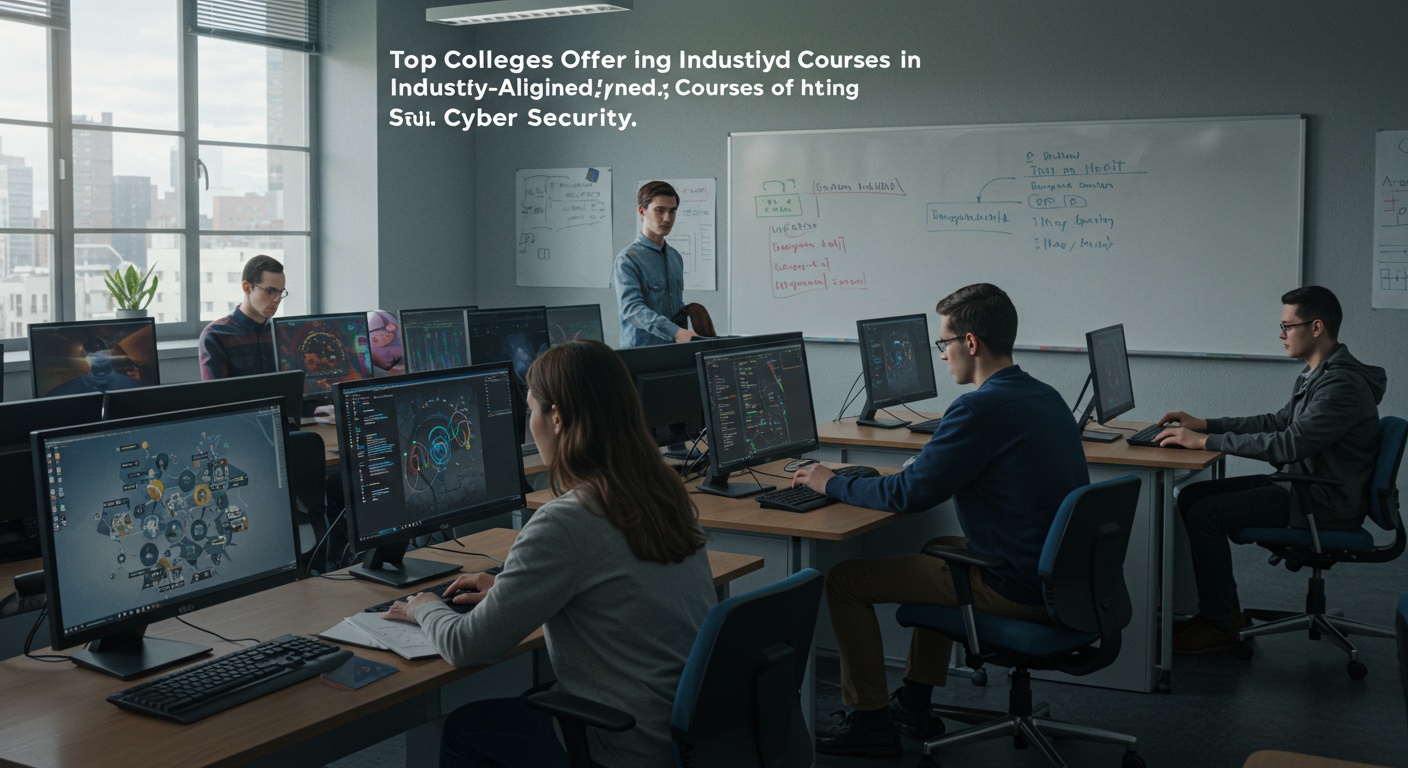 Top Colleges Offering Industry-Aligned Courses in Cybersecurity illustration