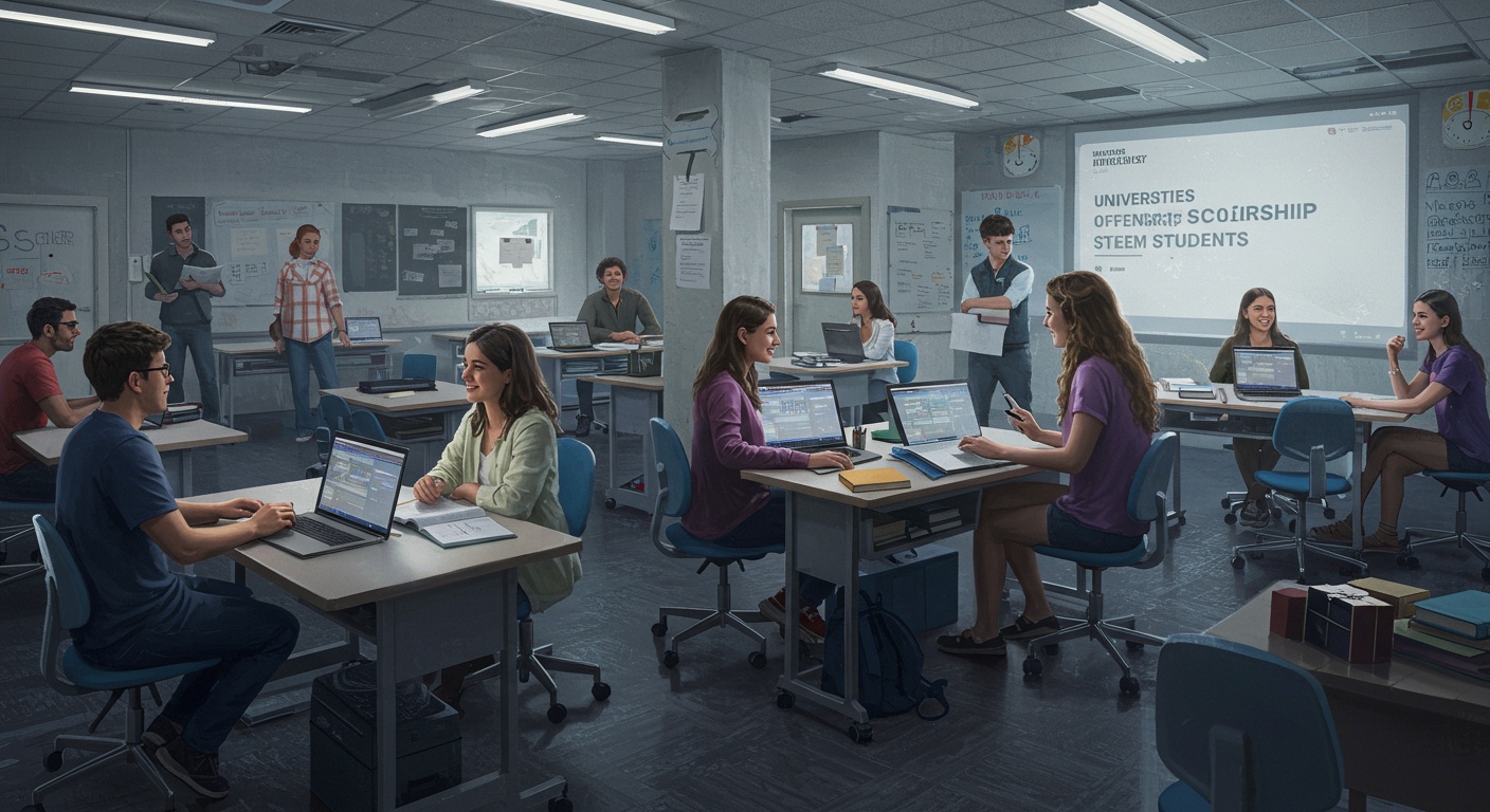 Universities Offering Scholarships for STEM Students illustration