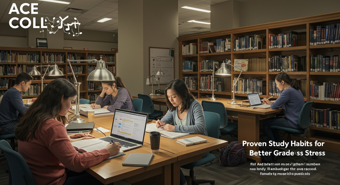 Ace College: Proven Study Habits for Better Grades and Less Stress illustration