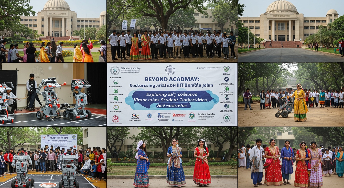 Beyond Academics: Exploring IIT Bombay's Vibrant Student Clubs and Activities illustration
