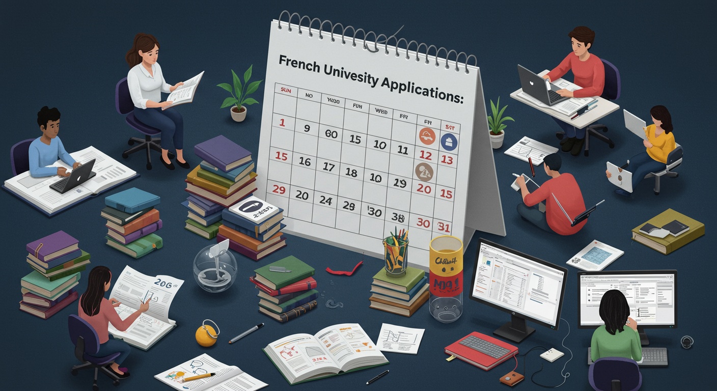 French University Applications: Key Deadlines and Tips for 2025 Entry illustration