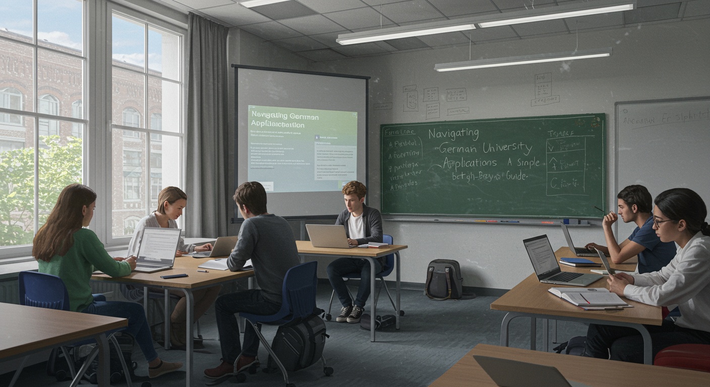 Navigating German University Applications: A Simple Step-by-Step Guide illustration