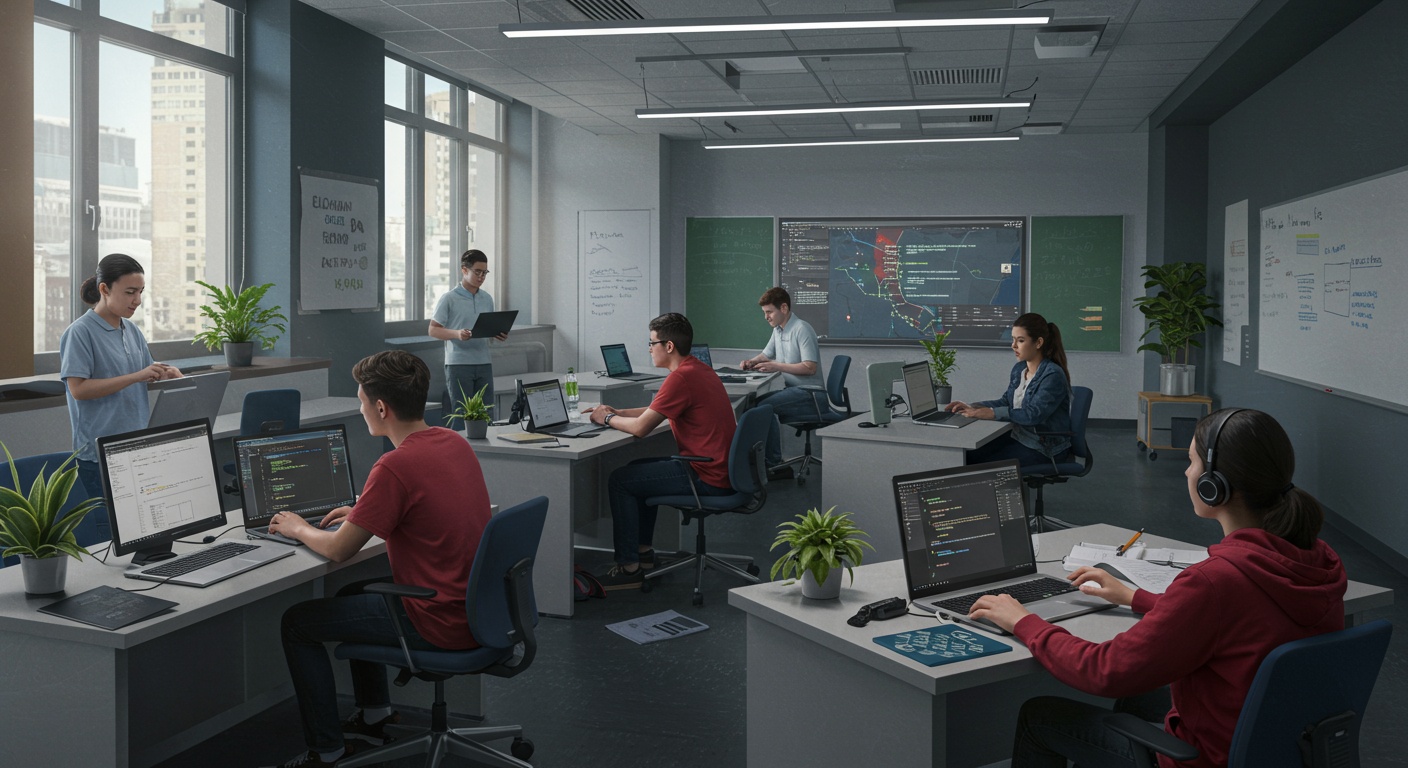 Top 5 Computer Science Schools for AI and Machine Learning Excellence illustration
