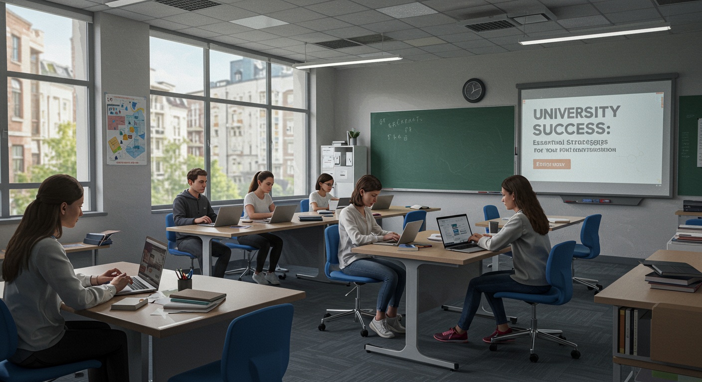 University Success: Essential Strategies for Your First Year Transition illustration
