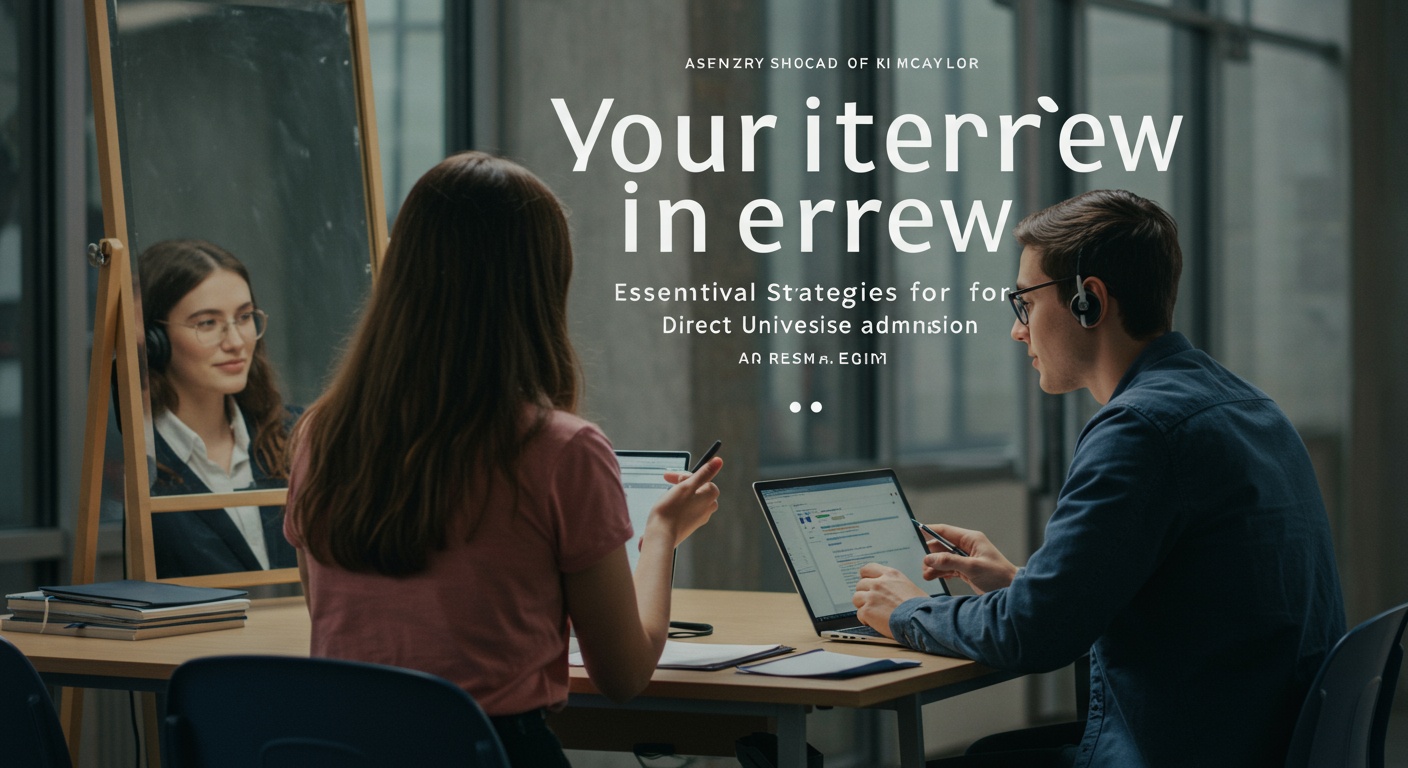 Ace Your Interview: Essential Strategies for Direct University Admission Success illustration