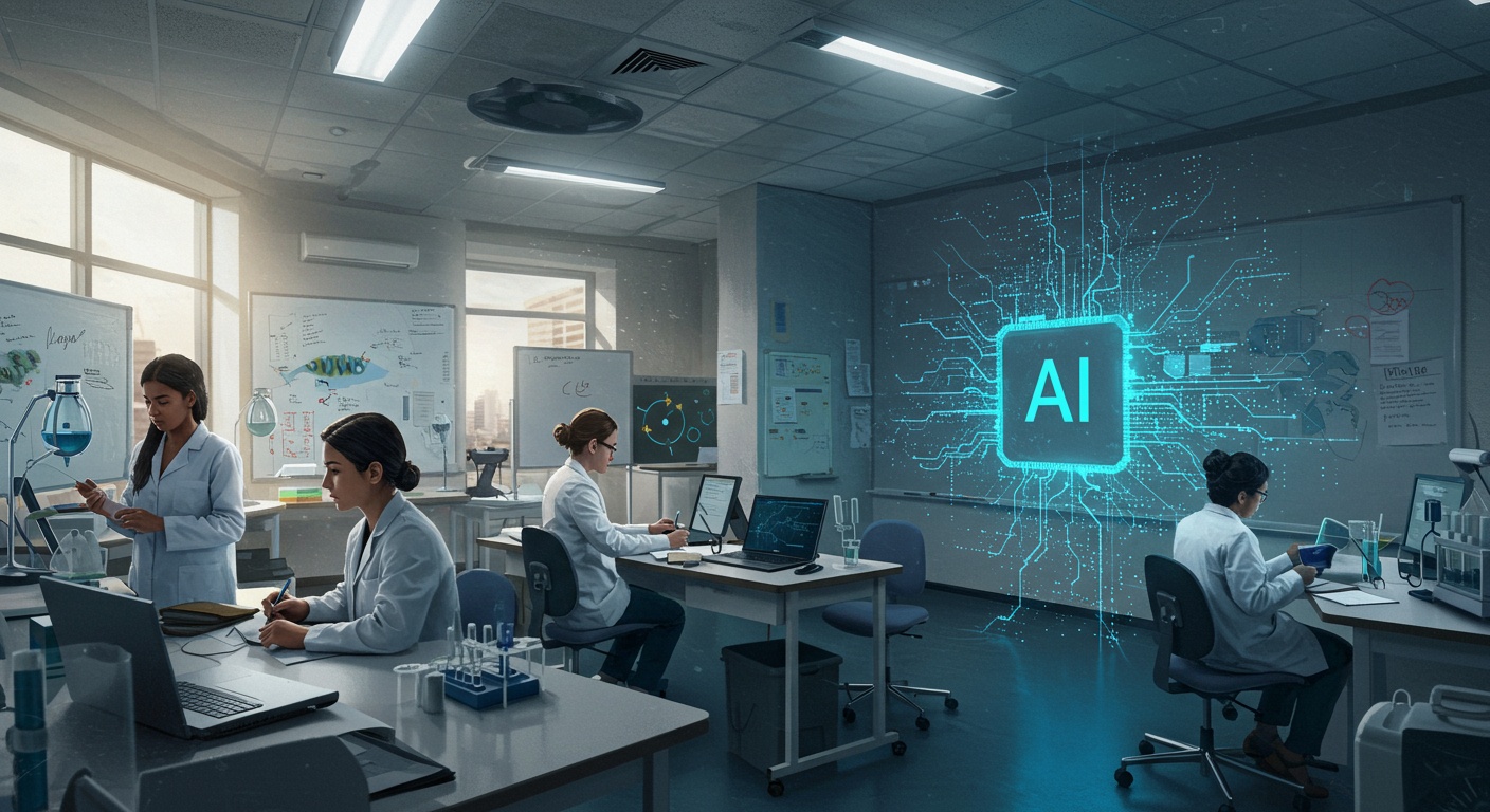 AI Revolution: How Artificial Intelligence is Transforming Biotechnology Careers and Education illustration