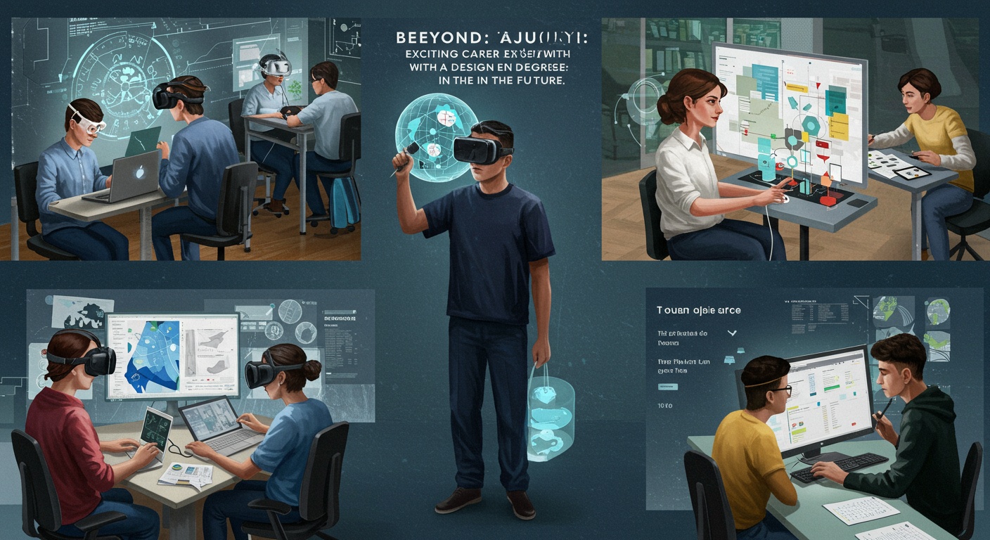 Beyond Graduation: Exciting Career Paths with a Design Degree in the Future illustration