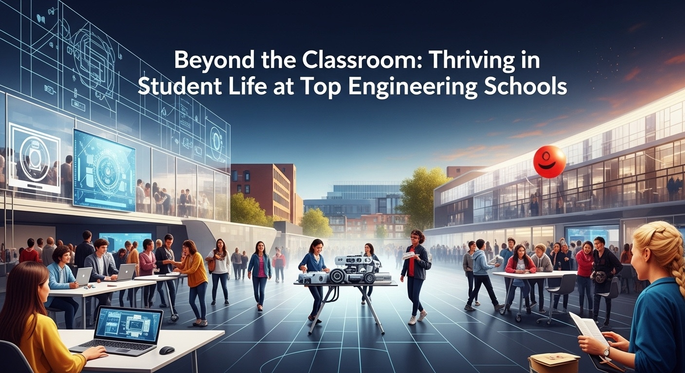 Beyond the Classroom: Thriving in Student Life at Top Engineering Schools illustration