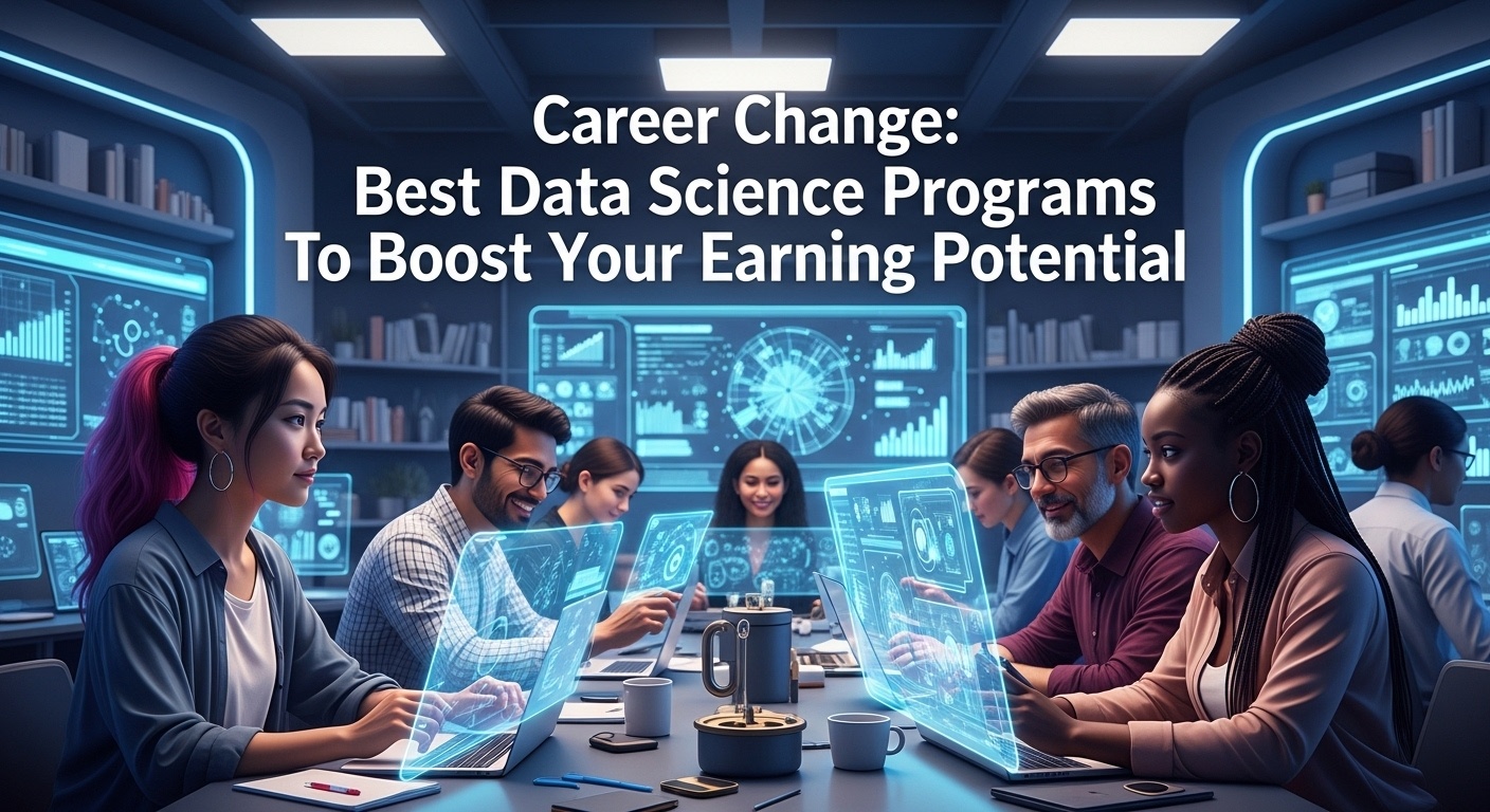 Career Change: Best Data Science Programs To Boost Your Earning Potential illustration