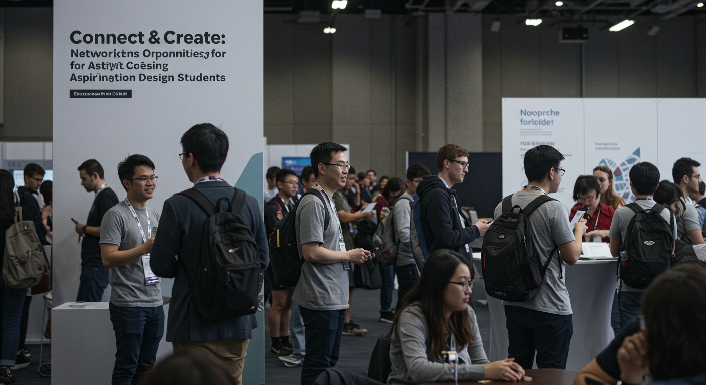 Connect & Create: Networking Opportunities for Aspiring Design Students illustration