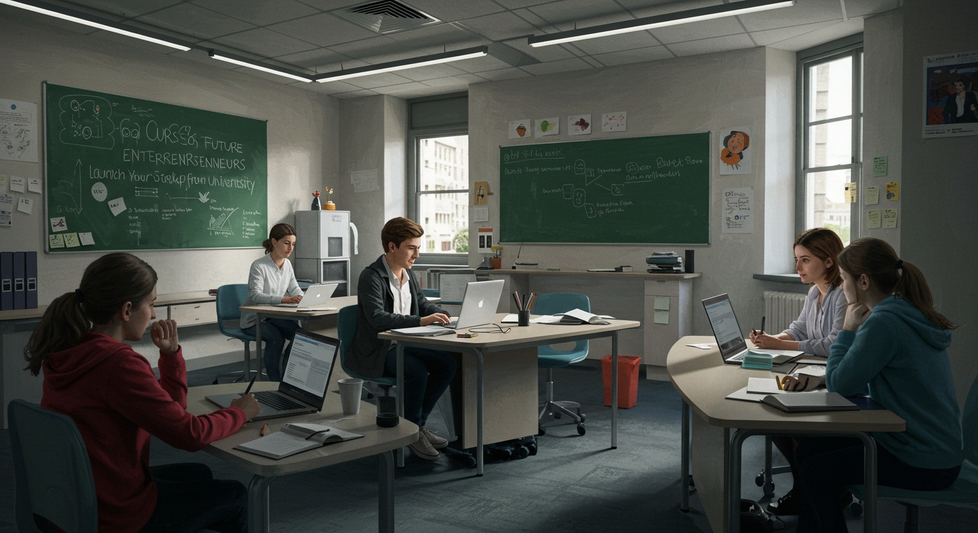 Courses for Future Entrepreneurs: Launch Your Startup from University illustration