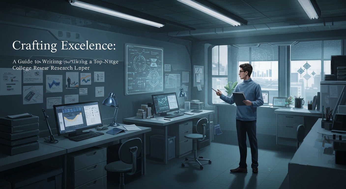 Crafting Excellence: A Guide to Writing a Top-Notch College Research Paper illustration