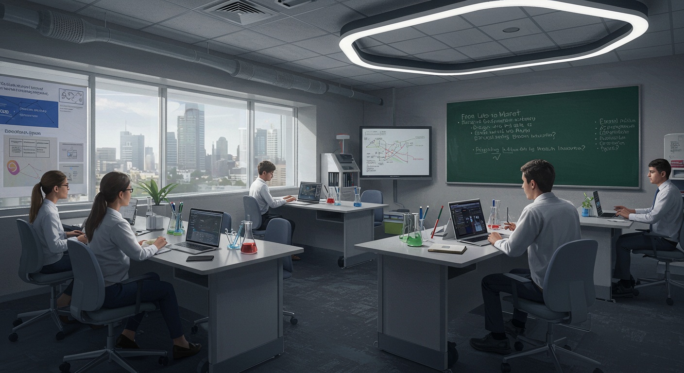 From Lab to Market: Bridging Academia and Industry for Biotech Innovation illustration