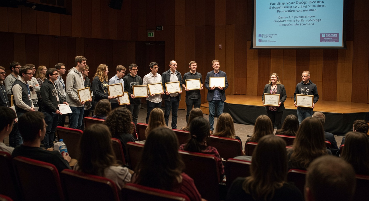 Funding Your Design Dream: Scholarships and Aid for Aspiring Design Students illustration