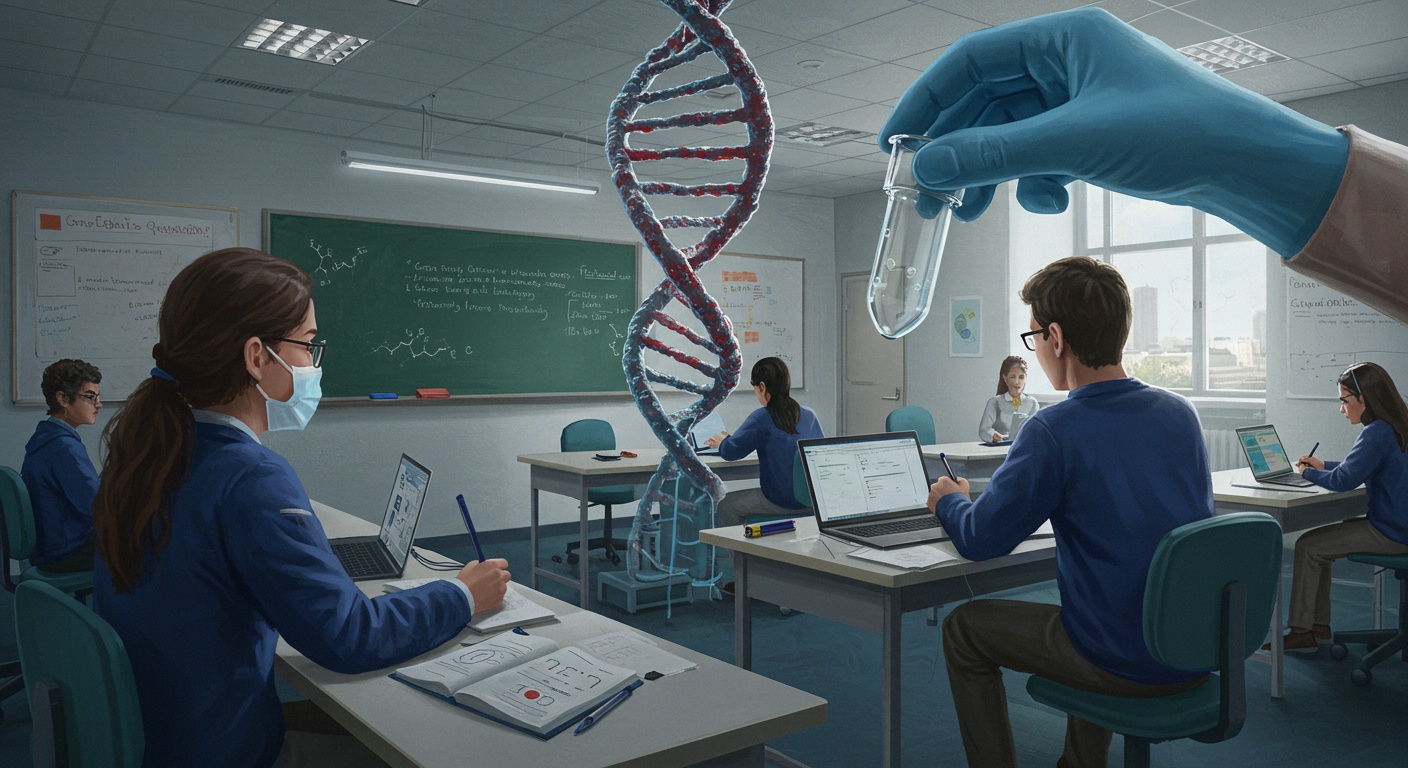 Gene Editing's Ethical Quandaries: Balancing Innovation with Societal Responsibilities illustration