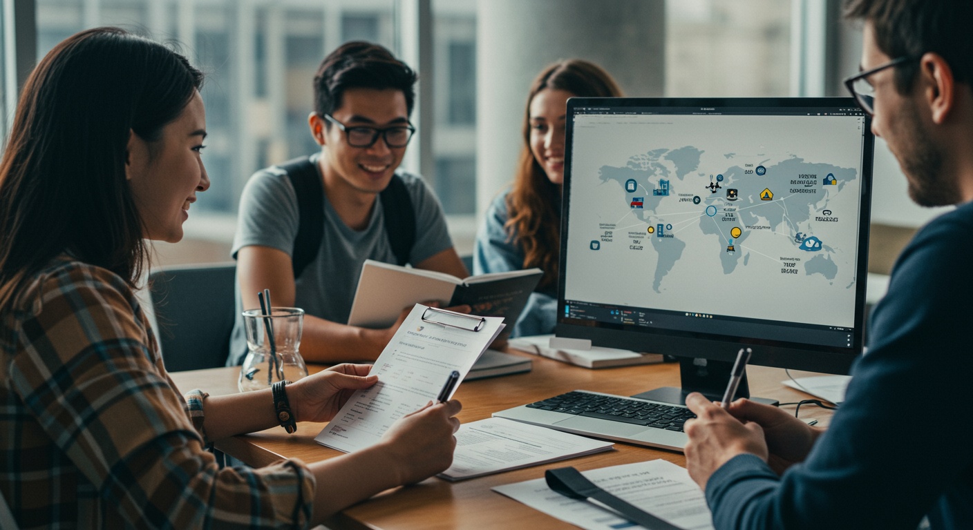 Global Dreams, Local Success: Top University Application Tips for International Students illustration