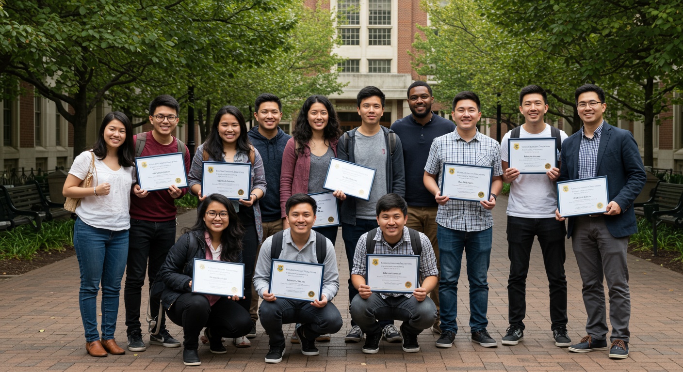 Global Scholars: Unlocking University Scholarships for International Students illustration