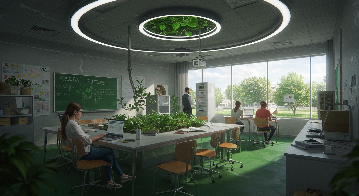 Green Future: How Genetic Engineering Can Positively Impact Our Environment illustration