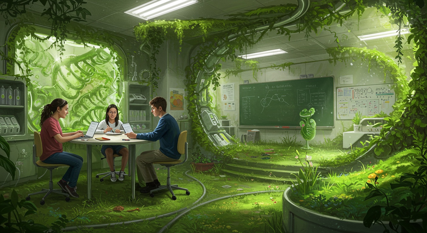 Green Revolution: How Genetic Engineering is Shaping a Sustainable Future illustration