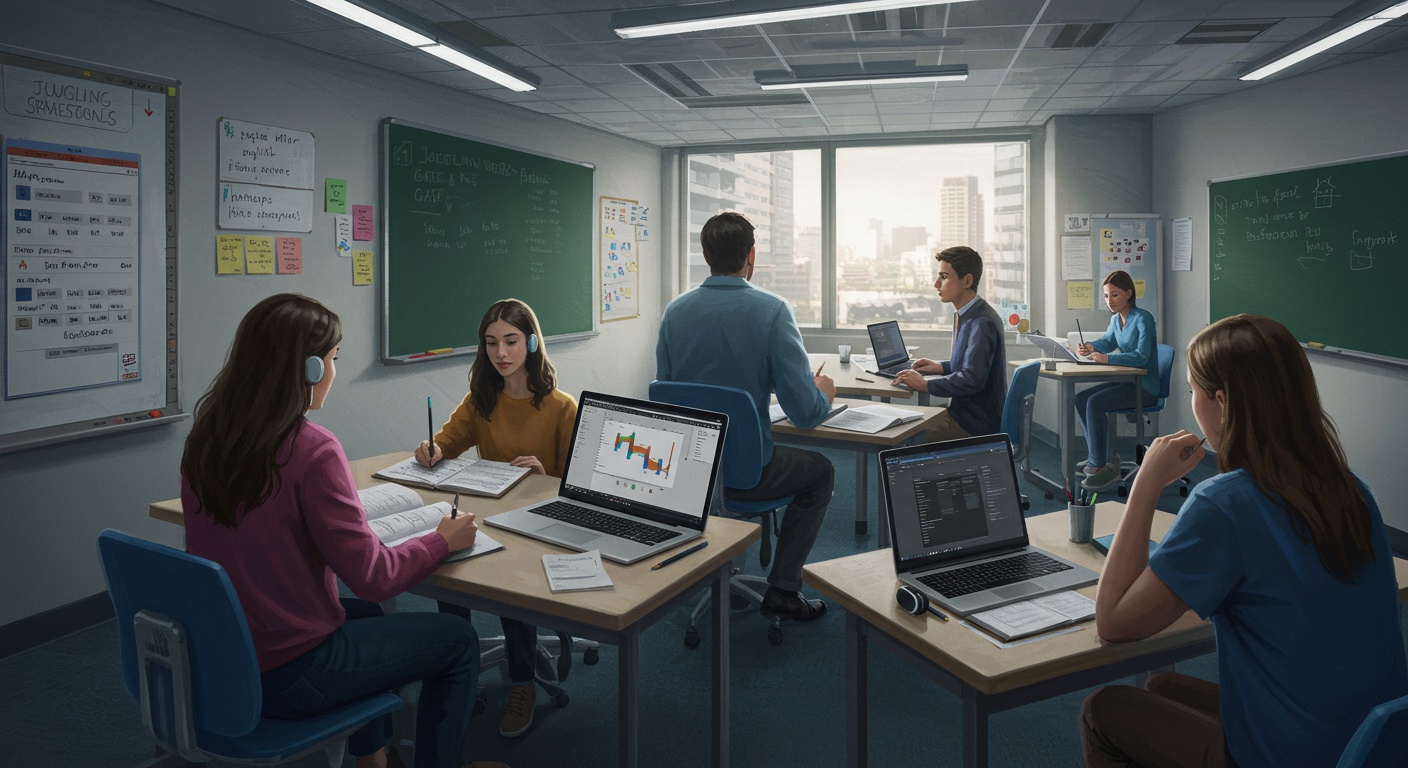 Juggling Work and GATE Prep: Smart Strategies for Working Professionals illustration