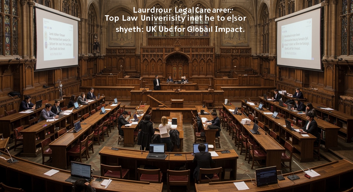 Launch Your Legal Career: Top Law Universities in the UK for Global Impact illustration