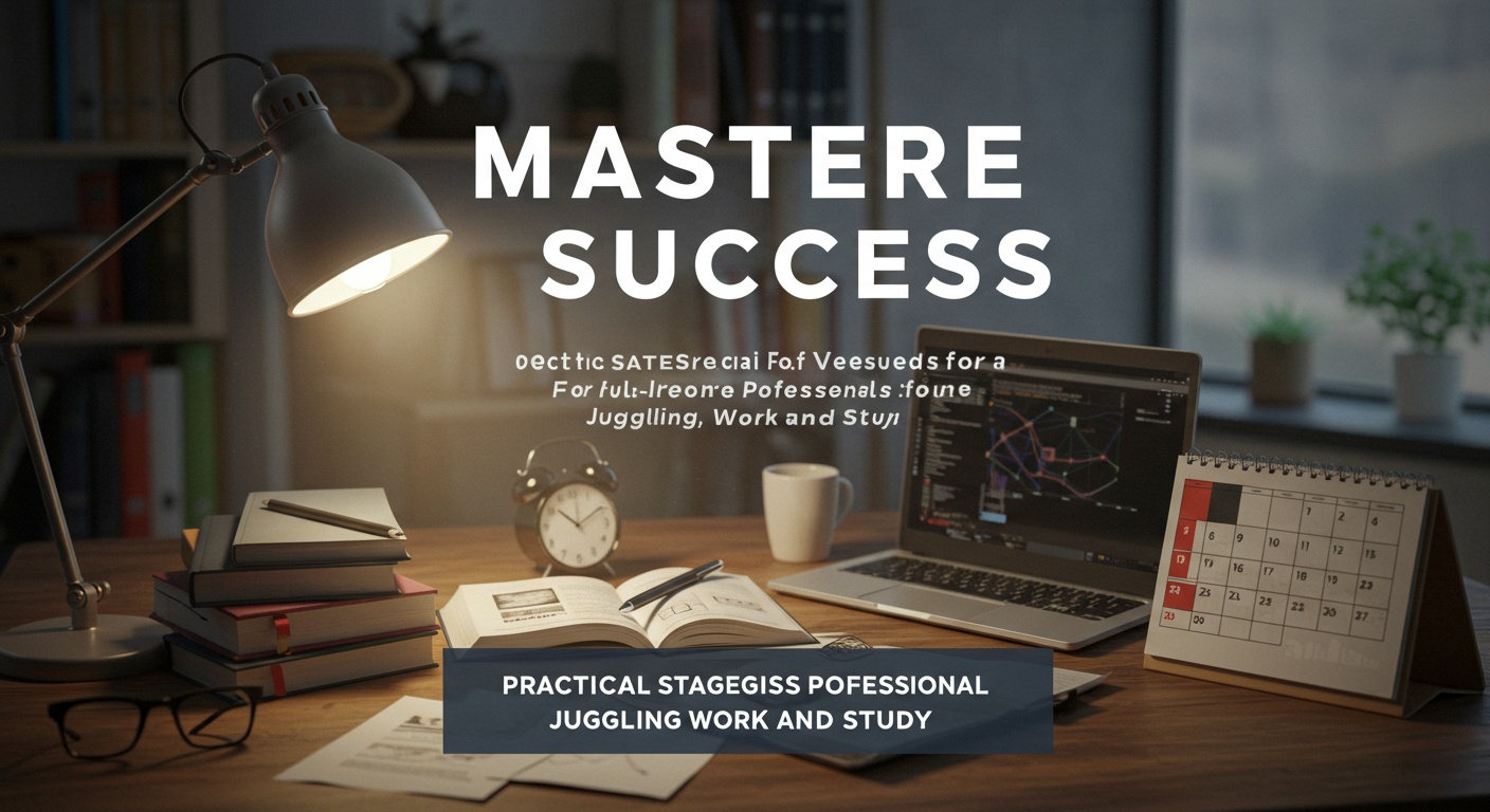 Master GATE Success: Practical Strategies for Full-Time Professionals Juggling Work and Study illustration