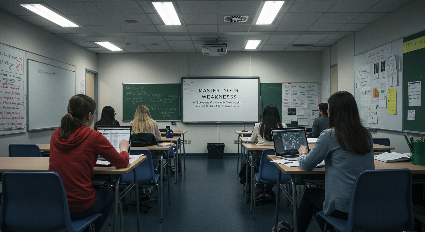 Master Your Weaknesses: A Strategic Approach to Conquering Tough GATE Exam Topics illustration