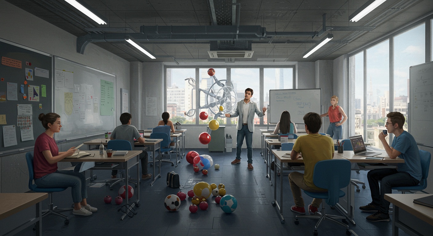 Mastering the Juggling Act: Balancing Work and Business School illustration