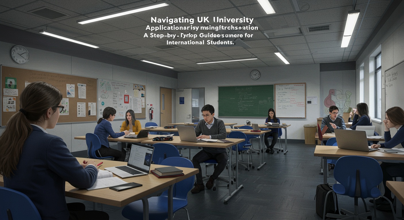 Navigating UK University Applications: A Step-by-Step Guide for International Students illustration
