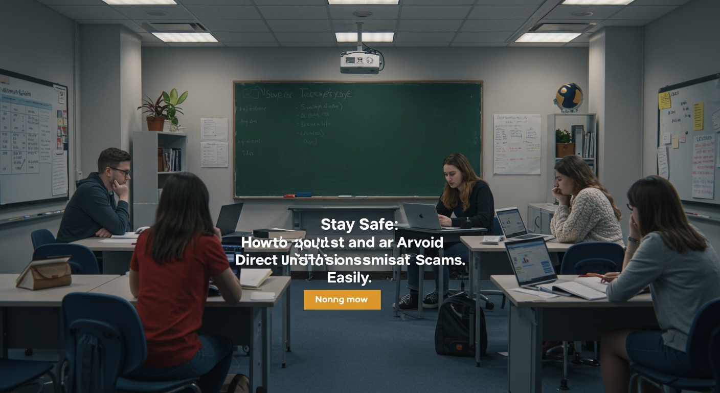 Stay Safe: How to Spot and Avoid Direct University Admission Scams Easily illustration