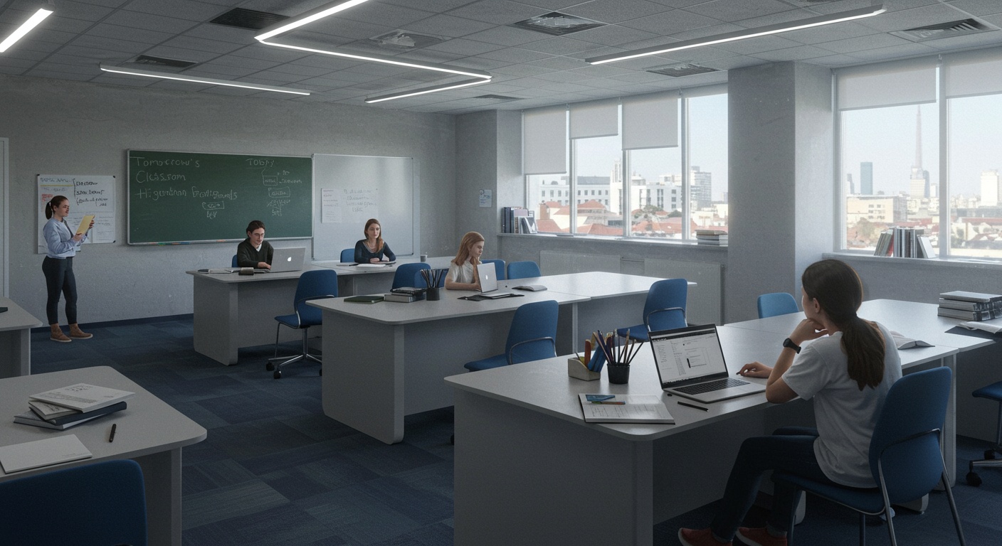 Tomorrow's Classroom Today: Key Trends Shaping Higher Education Curriculums for 2025 illustration