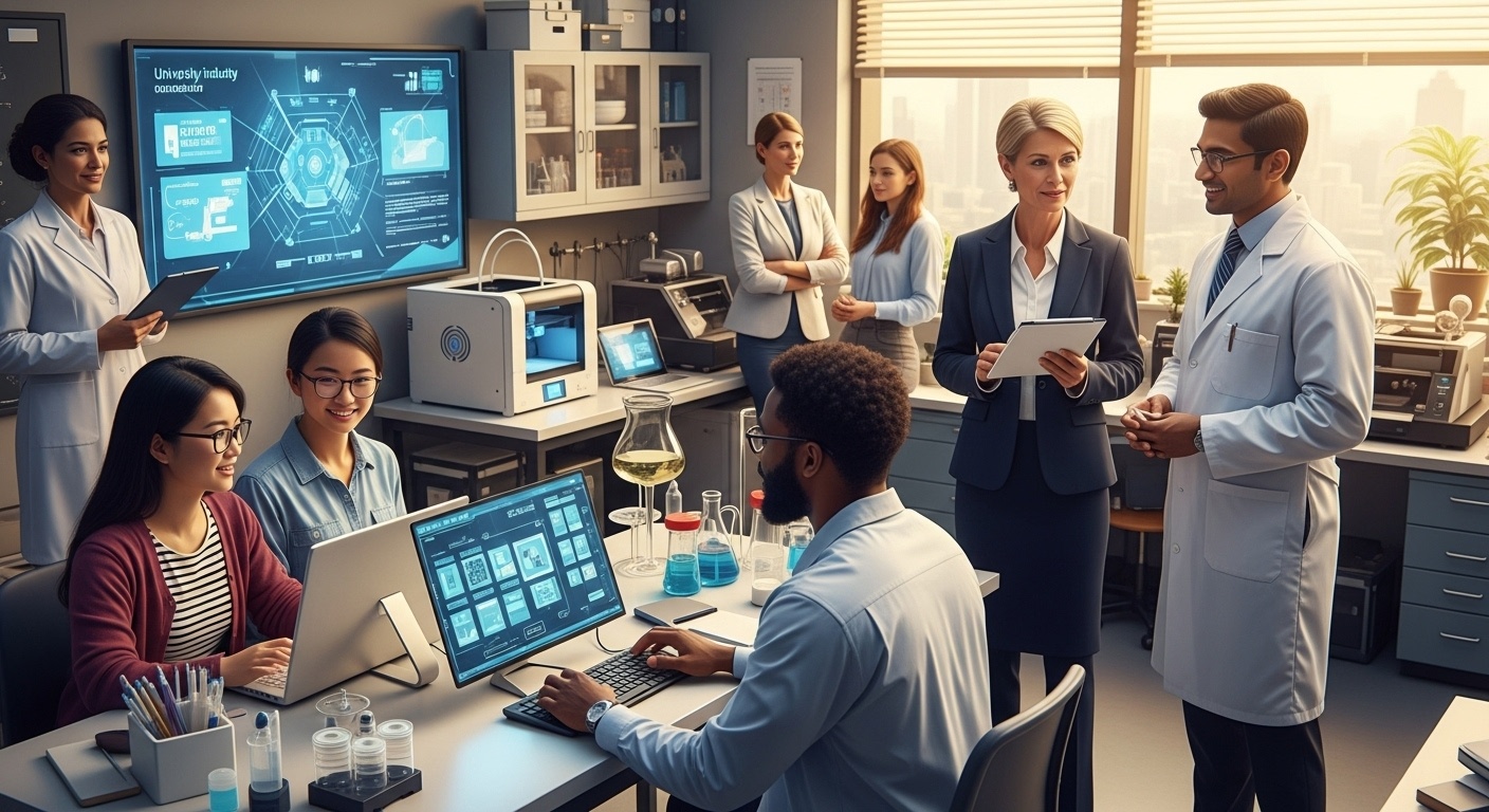 University-Industry Collaborations: Driving Biotechnology Innovation Through Partnerships illustration