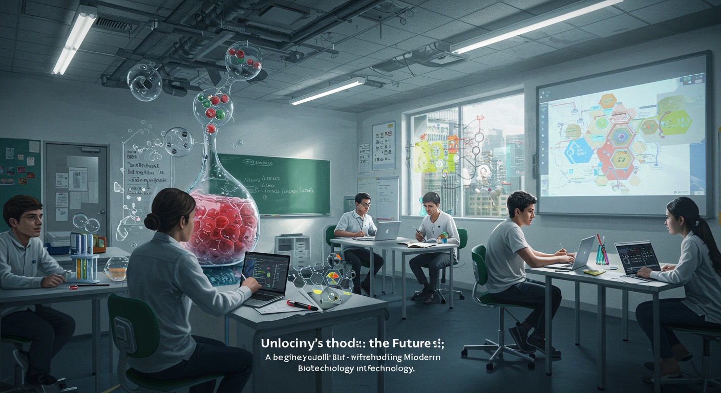 Unlocking the Future: A Beginner's Guide to Understanding Modern Biotechnology illustration
