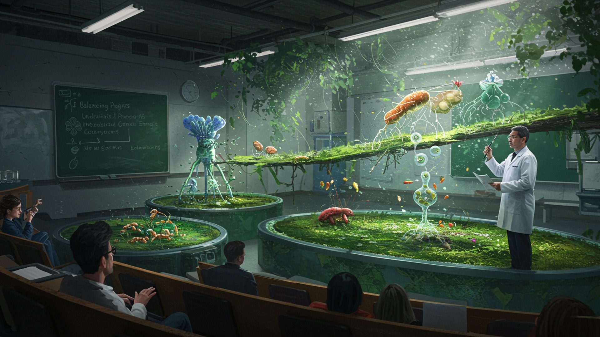 Balancing Progress: Understanding Genetic Engineering's Impact on Ecosystems illustration