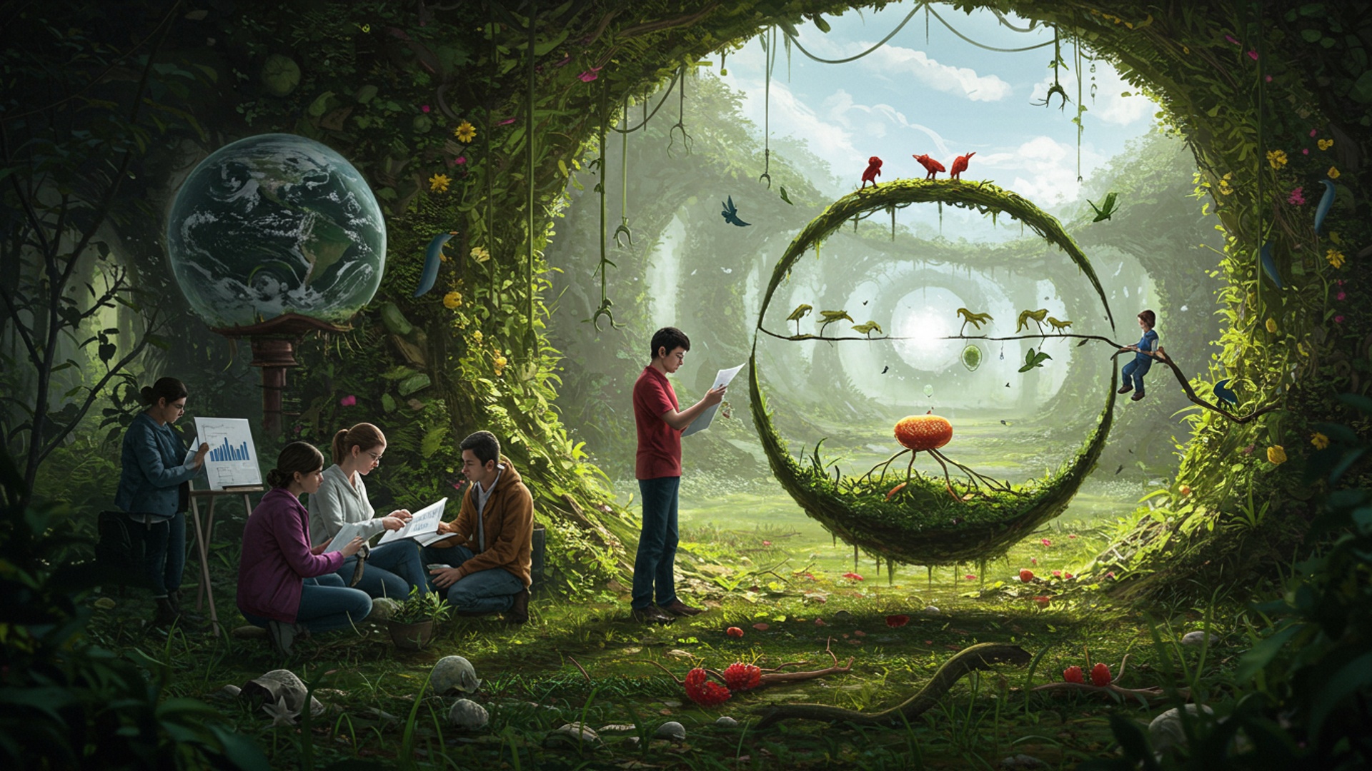 The Environmental Concerns of Genetic Engineering: Balancing Innovation with Ecological Safety illustration