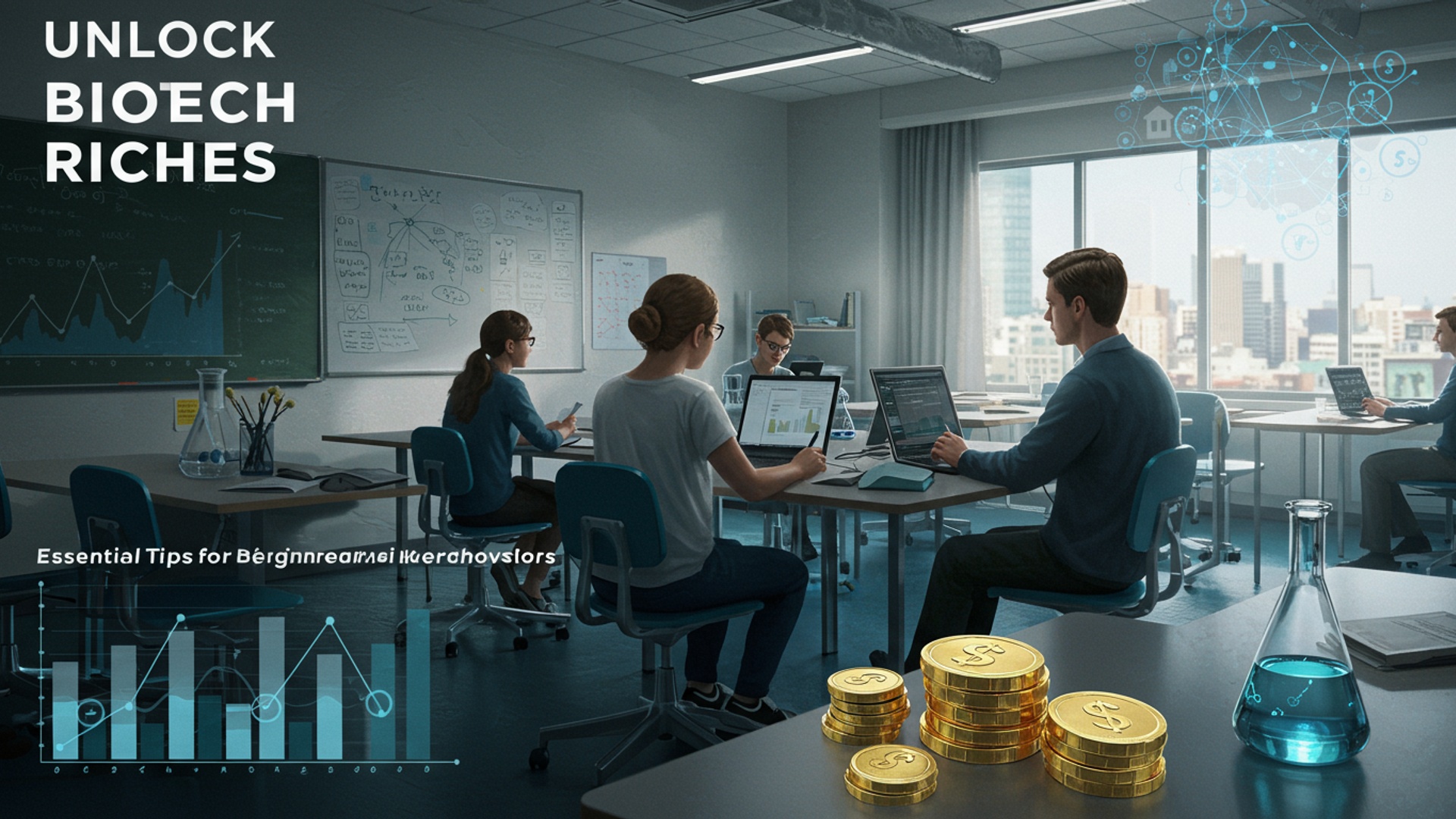 Unlock Biotech Riches: Essential Tips for Beginner Stock Market Investors illustration