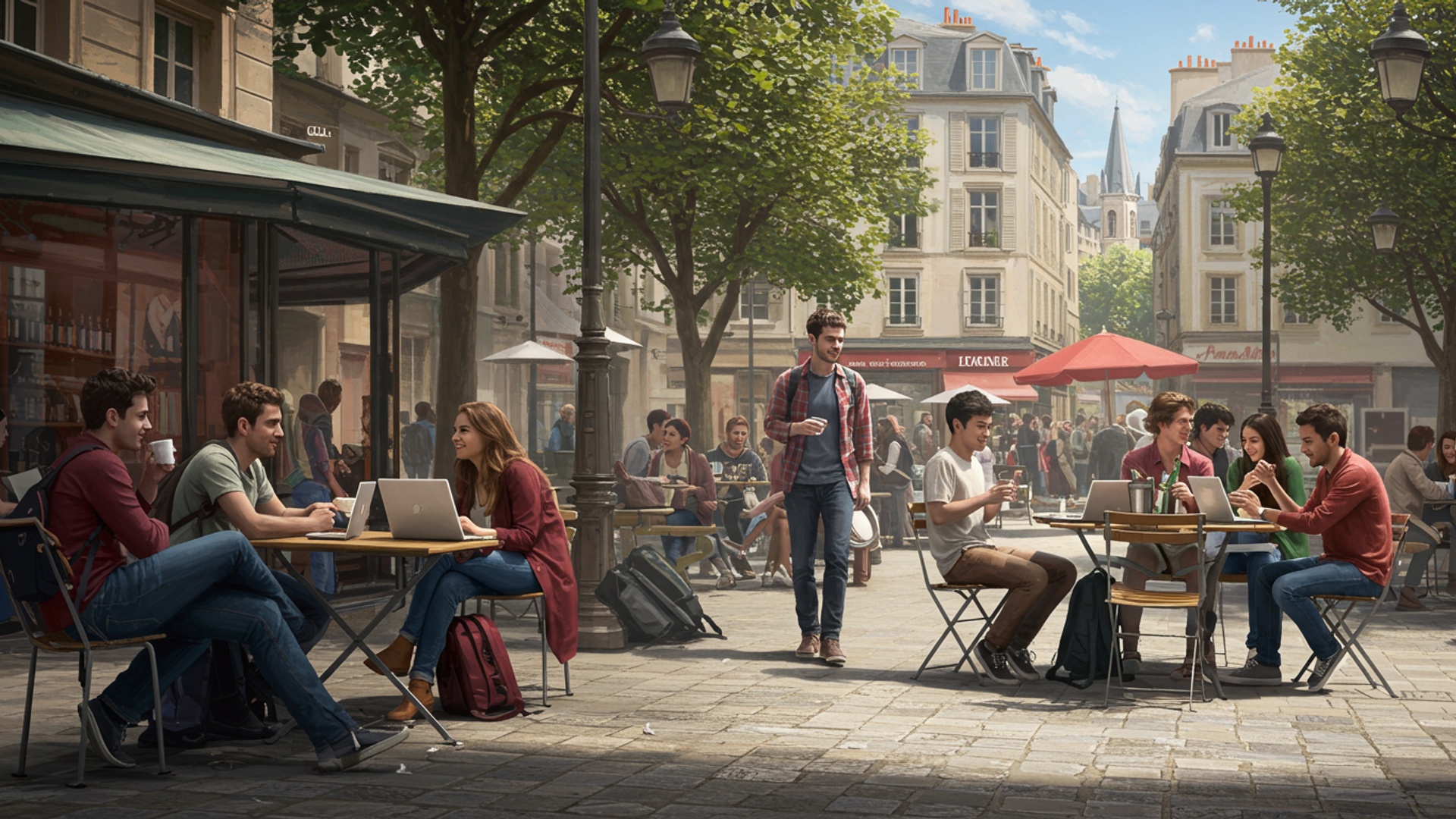 Experiencing Student Life in France: Culture, Activities. Making New Friends illustration