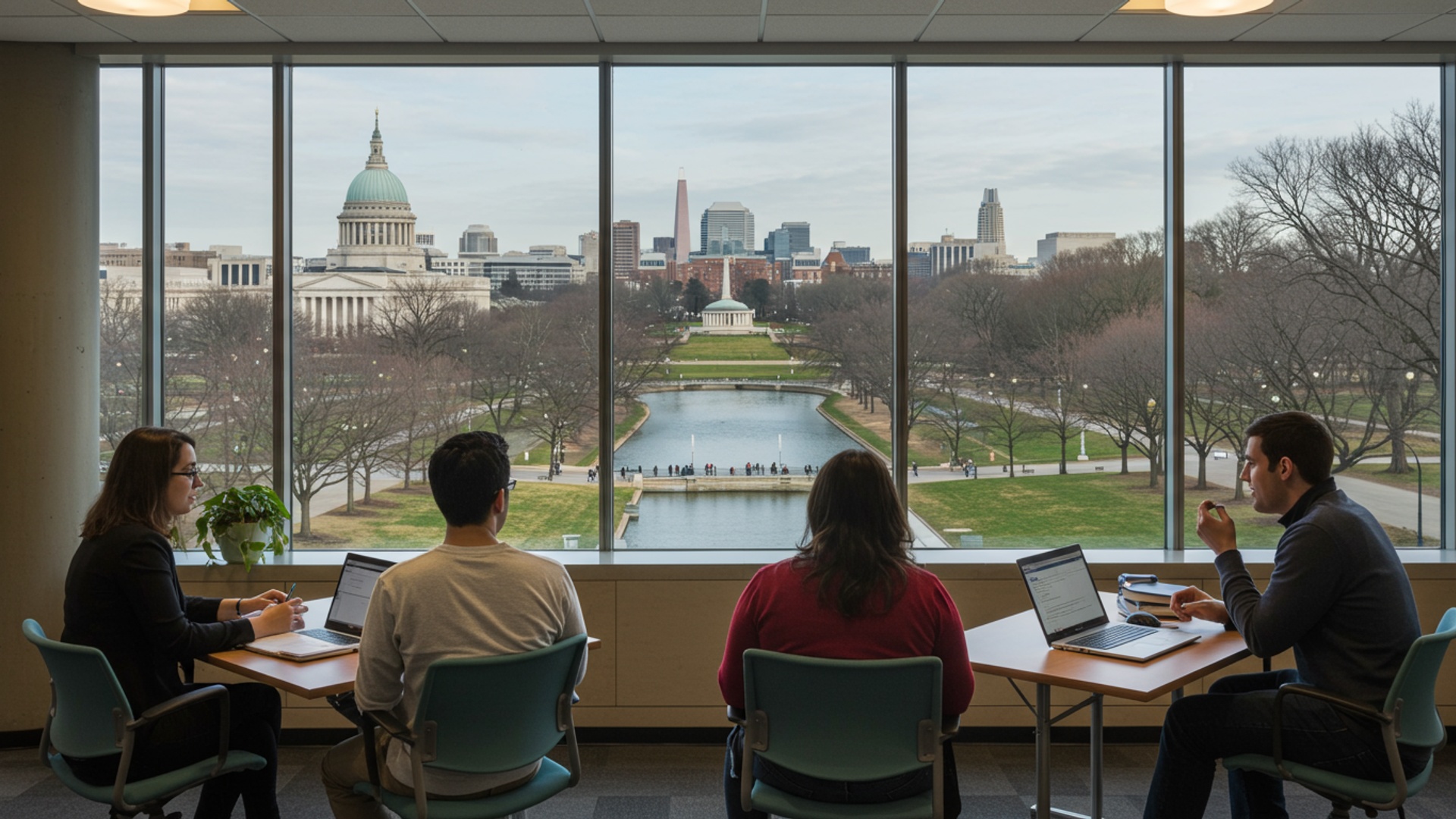 Navigating Public Policy: How American University Shapes Future Leaders in Washington D. C. illustration