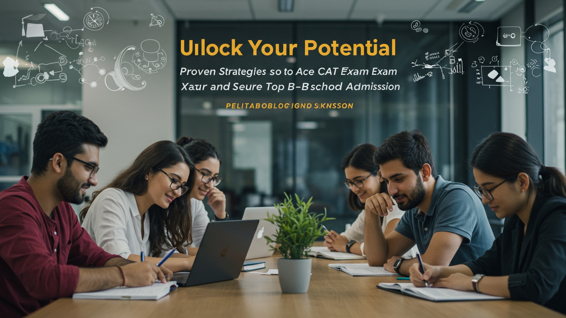 Unlock Your Potential: Proven Strategies to Ace CAT Exam and Secure Top B-School Admission illustration