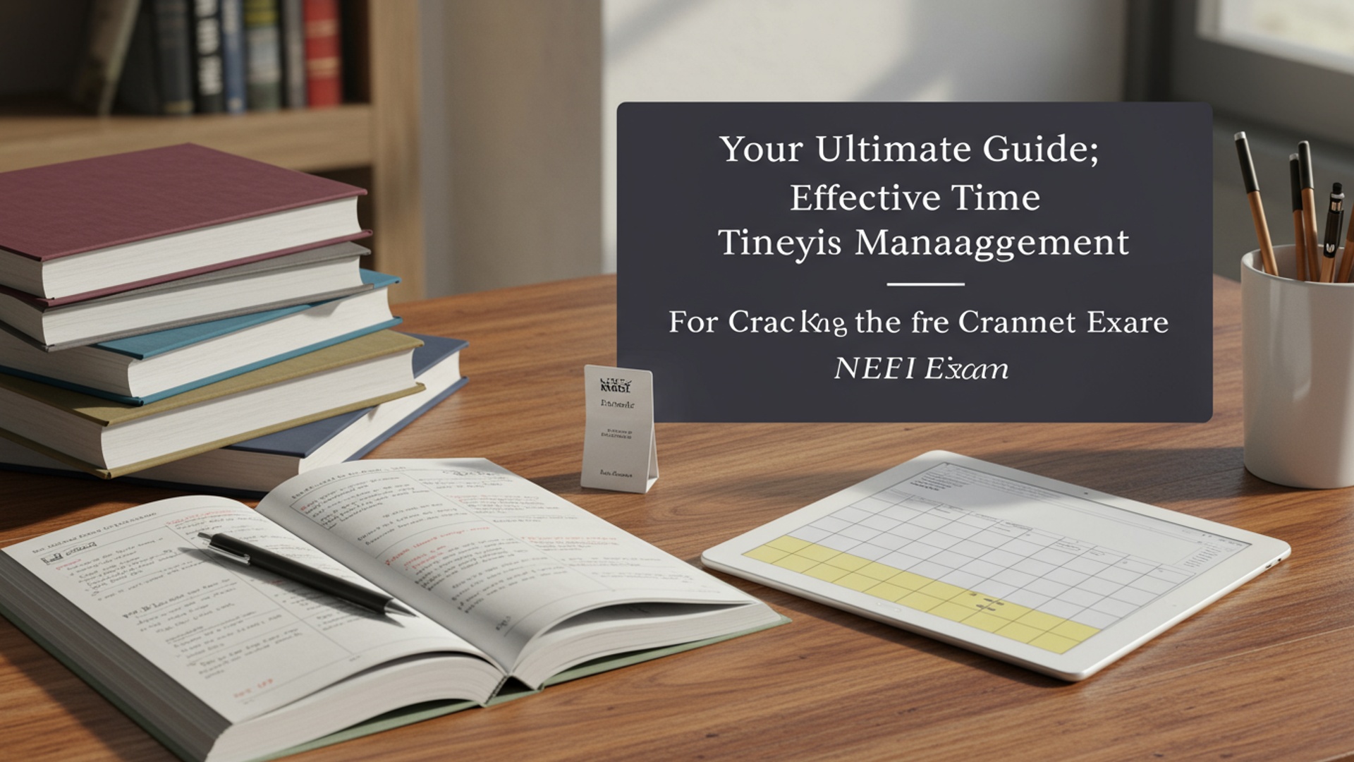 Your Ultimate Guide: Effective Time Management for Cracking the NEET Exam illustration