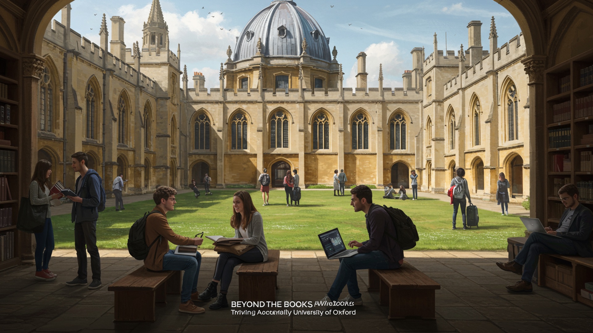Beyond the Books: Thriving Academically and Socially at University of Oxford illustration