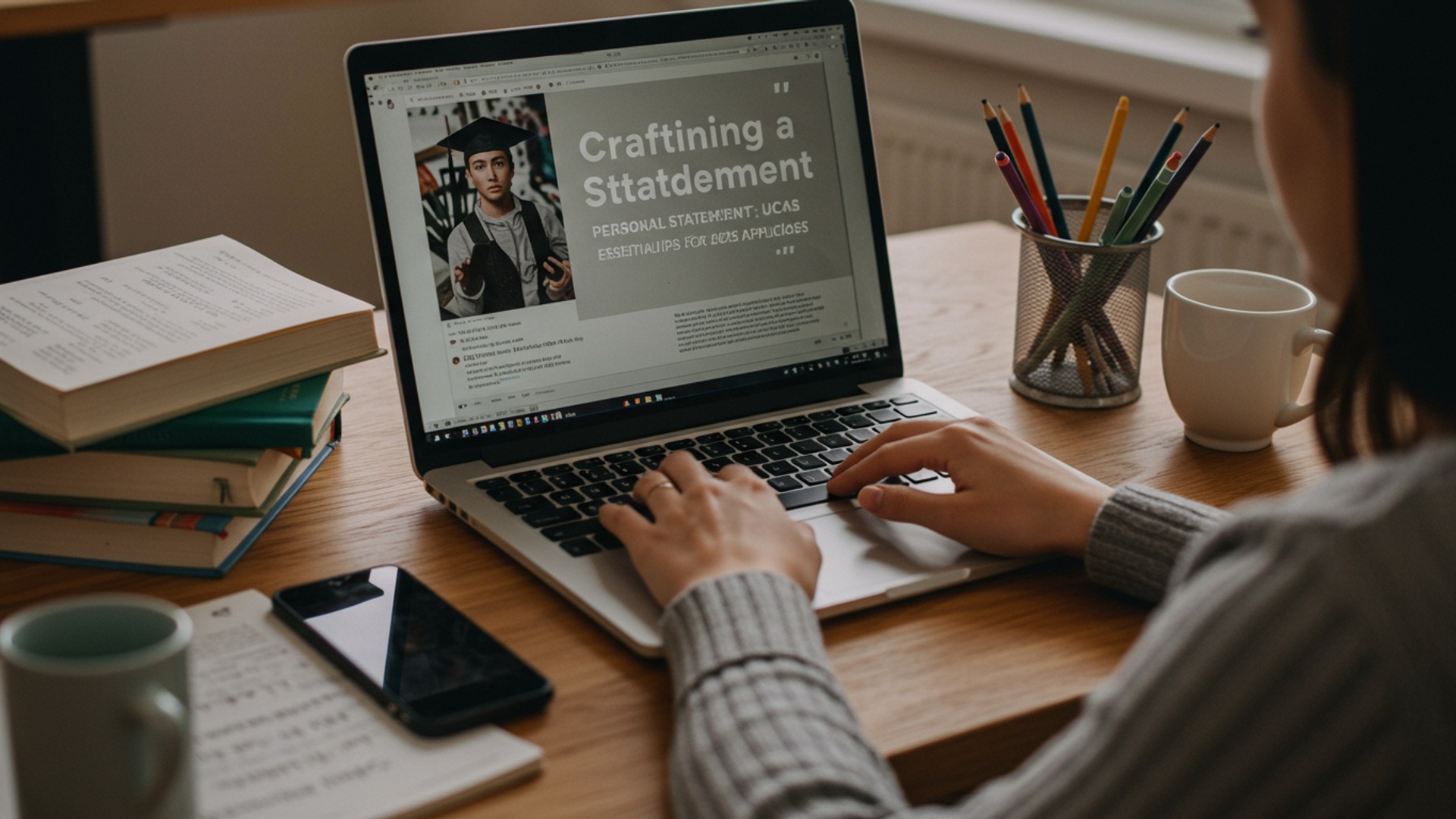 Crafting a Winning UCAS Personal Statement: Essential Tips for 2025 Applicants illustration