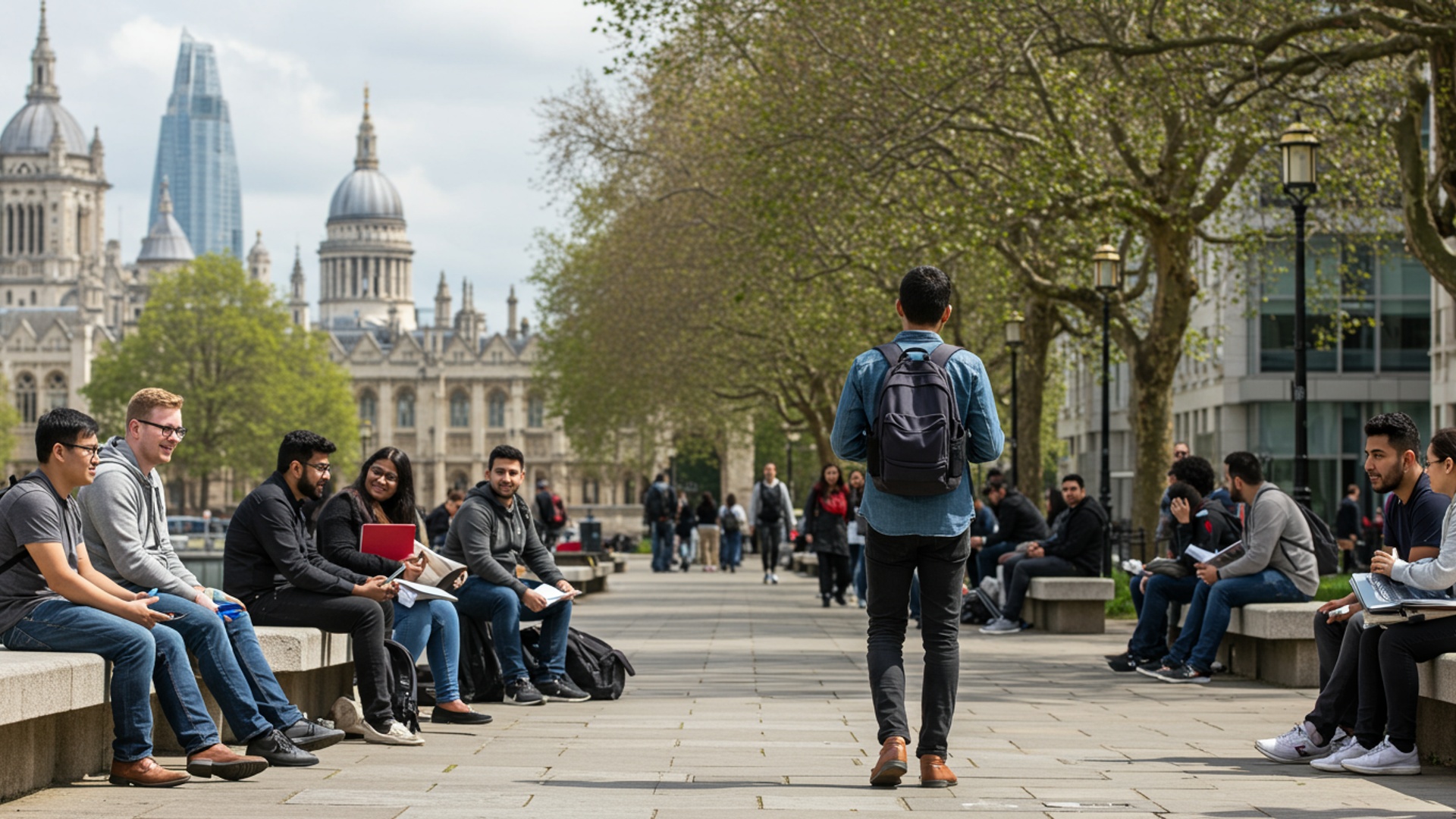 Experience London Life: UCL's Urban Campus and Global Student Community illustration