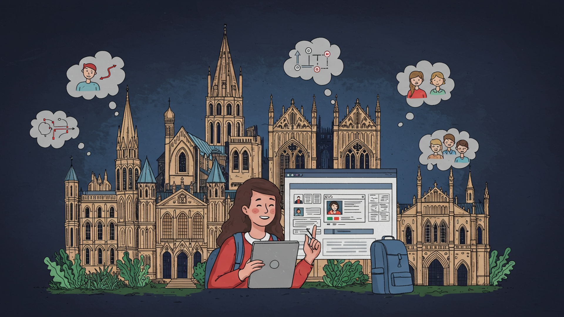 Finding Your Perfect UK University Course: A Step-by-Step Blueprint for Future Students illustration