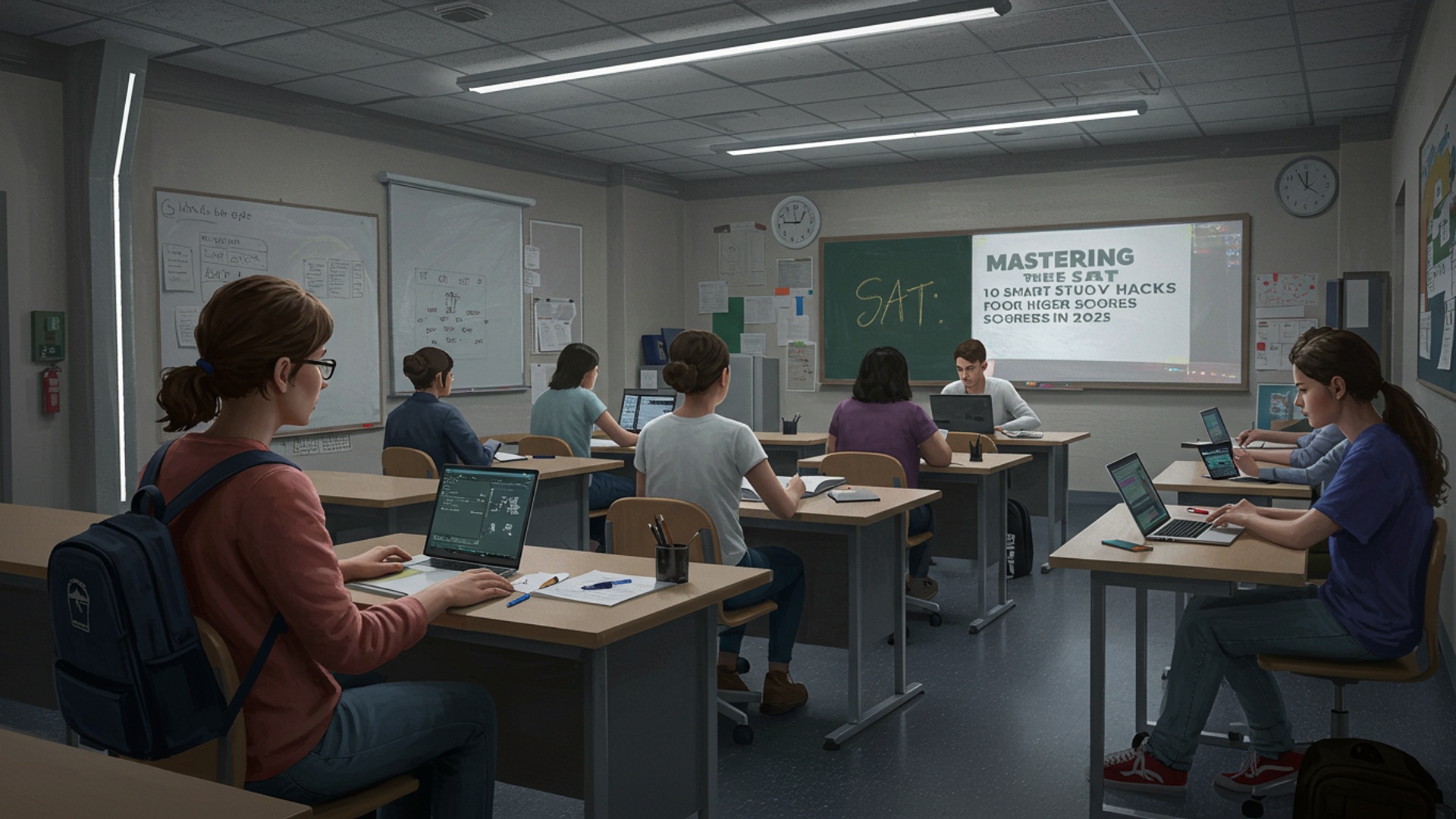 Mastering the SAT: 10 Smart Study Hacks for Higher Scores in 2025 illustration